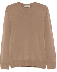 Canali - Round-Neck Wool T-Shirt - Lyst
