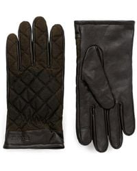 Barbour - Quilted Leather Gloves - Lyst