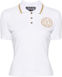 Versace - Poloshirt mit Logo-Stickerei - Lyst