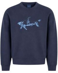 Paul & Shark - Shark-Print Sweatshirt - Lyst