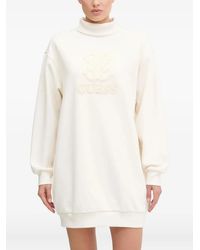 Guess - Rollkragen-Minikleid Mit Logo - Lyst