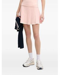 Guess - Kabelgebreide Mini-Plooirok - Lyst