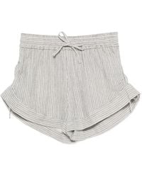 Isabel Marant - Thaliany Striped Tie-Waist Shorts - Lyst