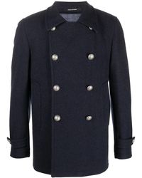 Tagliatore - Double-Breasted Wool-Cashmere Coat - Lyst