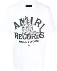 Amiri - T-Shirt aus Baumwoll-Jersey mit Logoprint - Lyst