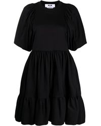 MSGM - Mini-Jurk Met Pofmouwen - Lyst
