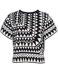 Eres - Cheyenne Geometric-jacquard T-shirt - Lyst