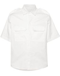 Neil Barrett - Kurzärmeliges Hemd aus Popeline - Lyst
