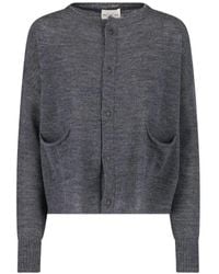 Ma'ry'ya - Button-Up Patch-Pocket Cardigan - Lyst