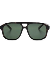 Gucci - Pilot-Frame Sunglasses - Lyst