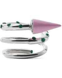 Sunnei - Pendiente Earring Con Gemas En Espiral - Lyst