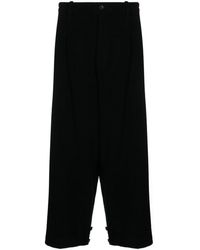 Yohji Yamamoto - Pantalon en velours côtelé à coupe ample - Lyst