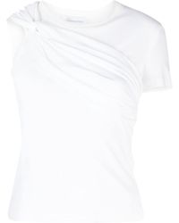 Blumarine - Camiseta con detalle retorcido - Lyst