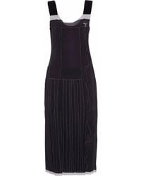 Prada - Sleeveless Silk Midi Dress - Lyst