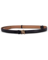 Elisabetta Franchi - Leather Belt With Buckle - Lyst