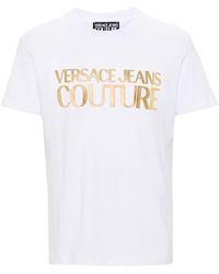 Versace - Barocco-print Cotton T-shirt - Men's - Cotton - Lyst