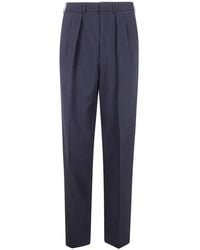 Tom Ford - Wool Cashmere Silk Reps Double Pleat Pants - Lyst