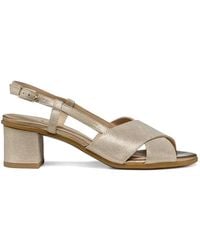 Geox - Aurely 50 Crisscross Buckle Strap Pumps - Lyst