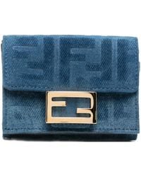 Fendi - Ff Logo-Plaque Wallet - Lyst