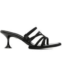 Sergio Rossi - Suede Leather Heel Sandals - Lyst