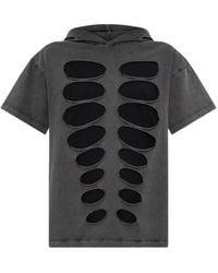 AVAVAV - Cut-Out Hooded T-Shirt - Lyst