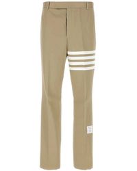 Thom Browne - Cotton Twill 4-Bar Unconstructed Chino Trousers - Lyst