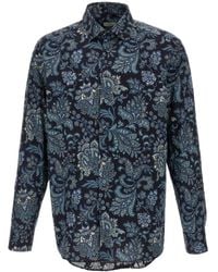 Etro - Floral Paisley Cotton Shirt - Lyst