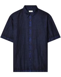 Dries Van Noten - Twill Overhemd Met Dye-effect - Lyst