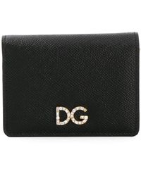 Dolce & Gabbana Portefeuille à logo - Noir