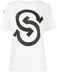 Ferragamo - T-Shirt Mit Logo-Print - Lyst