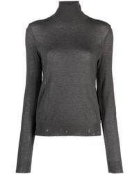 Zadig & Voltaire - Bobby Distressed-effect Cashmere Jumper - Lyst