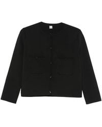 TOTEME - Compact-Knit Cardigan - Lyst