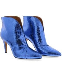 Toral Shoes - Sofia Metallic-Finish Ankle Boots - Lyst