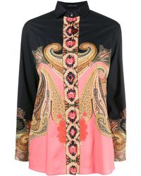 Etro Hemd mit Paisley-Print - Blau