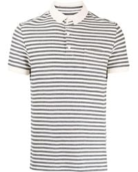 Private Stock - Stripe-print Cotton Polo Shirt - Lyst