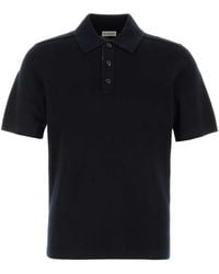Burberry - Short-Sleeve Wool Polo Shirt - Lyst