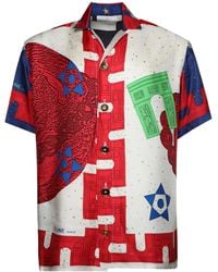 J.Logan Home - Joachim Silk Short-Sleeved Shirt - Lyst
