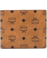 MCM - Logo-Print Wallet - Lyst
