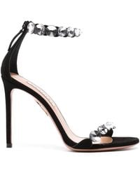 Aquazzura - Maxi Tequila 110Mm Crystal-Embellished Sandals - Lyst