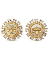 Tory Burch - Kira Oorbellen Verfraaid Met Kristallen - Lyst
