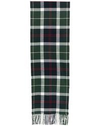 Barbour - Tartan-Check-Pattern Fringed Scarf - Lyst