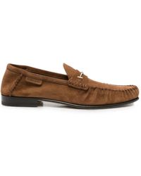 Tom Ford - T-Bar Suede Loafers - Lyst