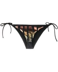 Moschino - Logo-print Side-tie Bikini Bottom - Lyst