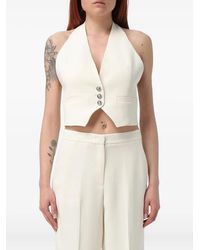 Pinko - Halter-Neck Button Waistcoat - Lyst