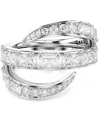 Swarovski - Crystal-Embellished Wrap Rings - Lyst