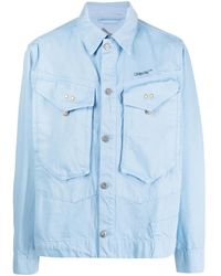 Objects IV Life - Logo-Print Denim Jacket - Lyst