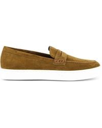 Manolo Blahnik - Penny Suède Loafers - Lyst