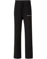 Palm Angels - Logo-embroidered Knitted Trousers - Lyst