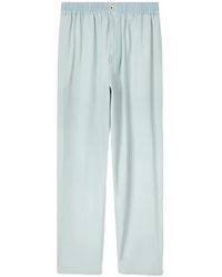 KENZO - Bleached Chambray Track-Pants - Lyst