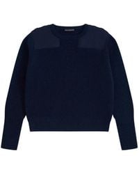 Gosha Rubchinskiy - Ribbed-Knit Patch-Detail Sweater - Lyst